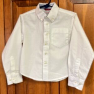 Izod White Buttondown Cotton Dress Shirt M (5)